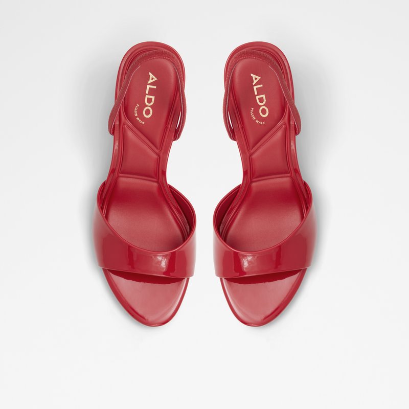 Aldo sandale na visoku petu AITANA SYN PATENT - crvena 6