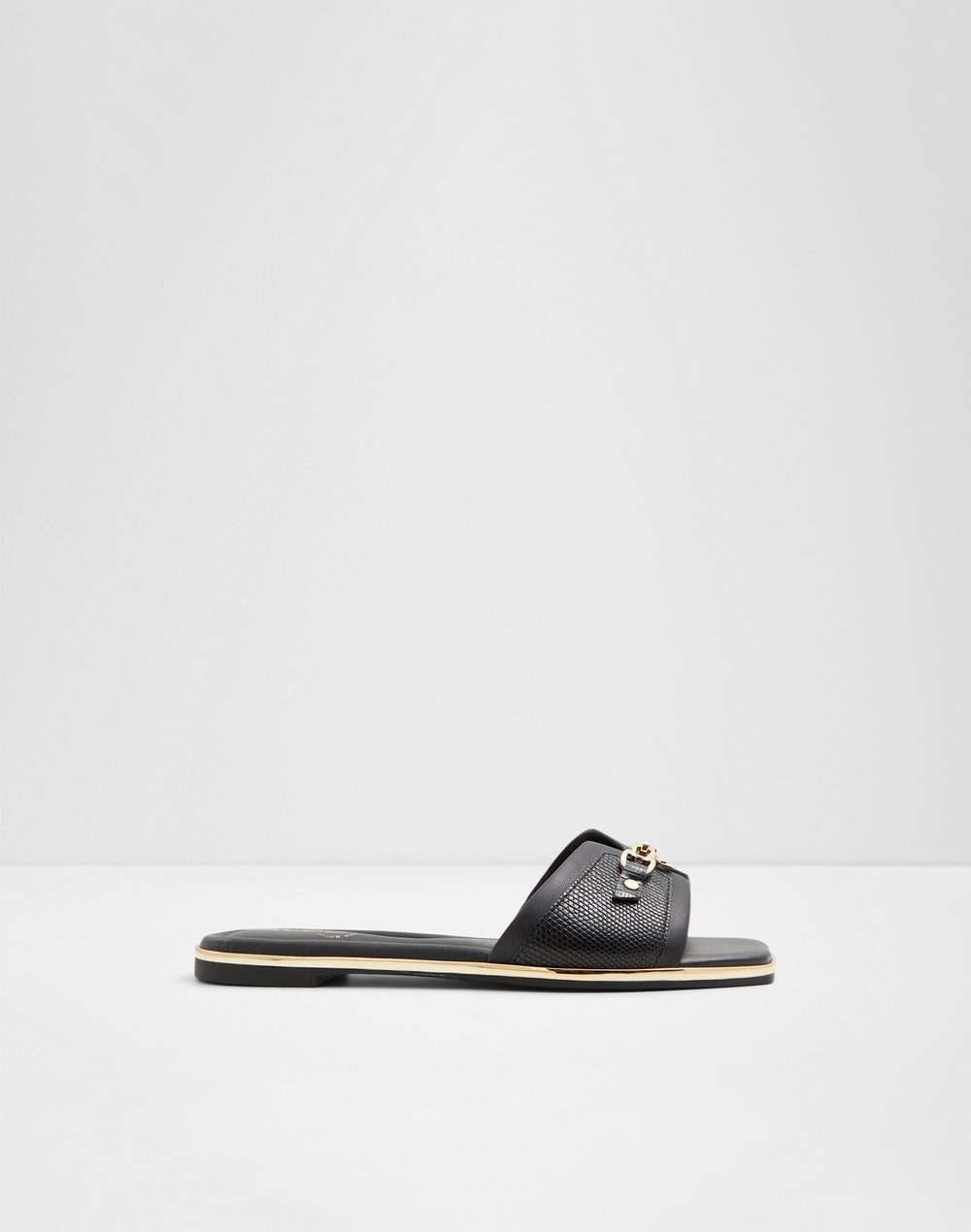 Aldo natikače ALAMASSI SYN EMB LIZARD - crna