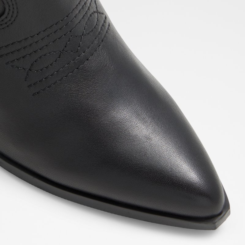 Aldo kaubojke do koljena ALAMO LEA SMOOTH - crna 4