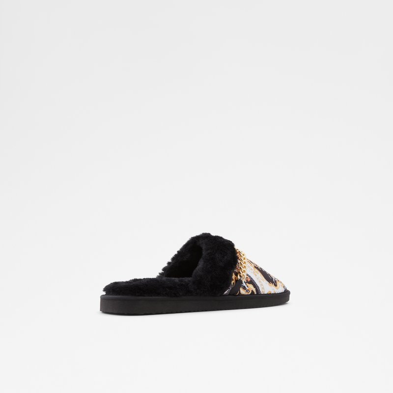 Aldo papuče ALDWINCKLE TEX FAUX FUR - crna 2