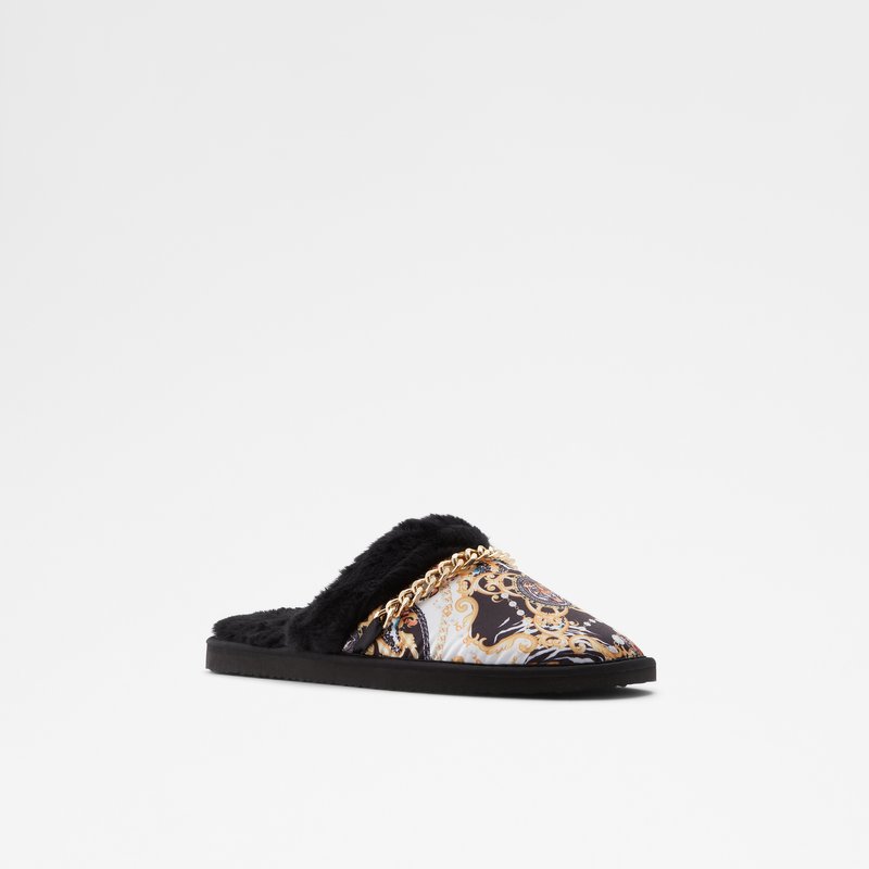 Aldo papuče ALDWINCKLE TEX FAUX FUR - crna 3