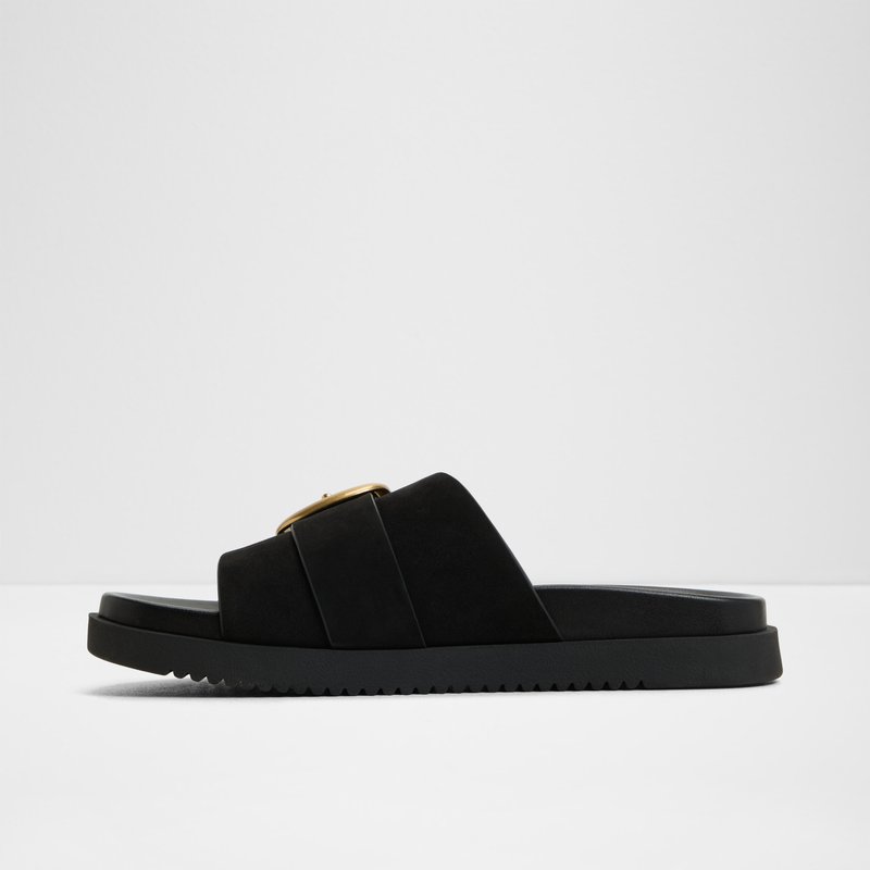 Aldo ravne natikače ALENANA LEA NUBUCK - crna 6
