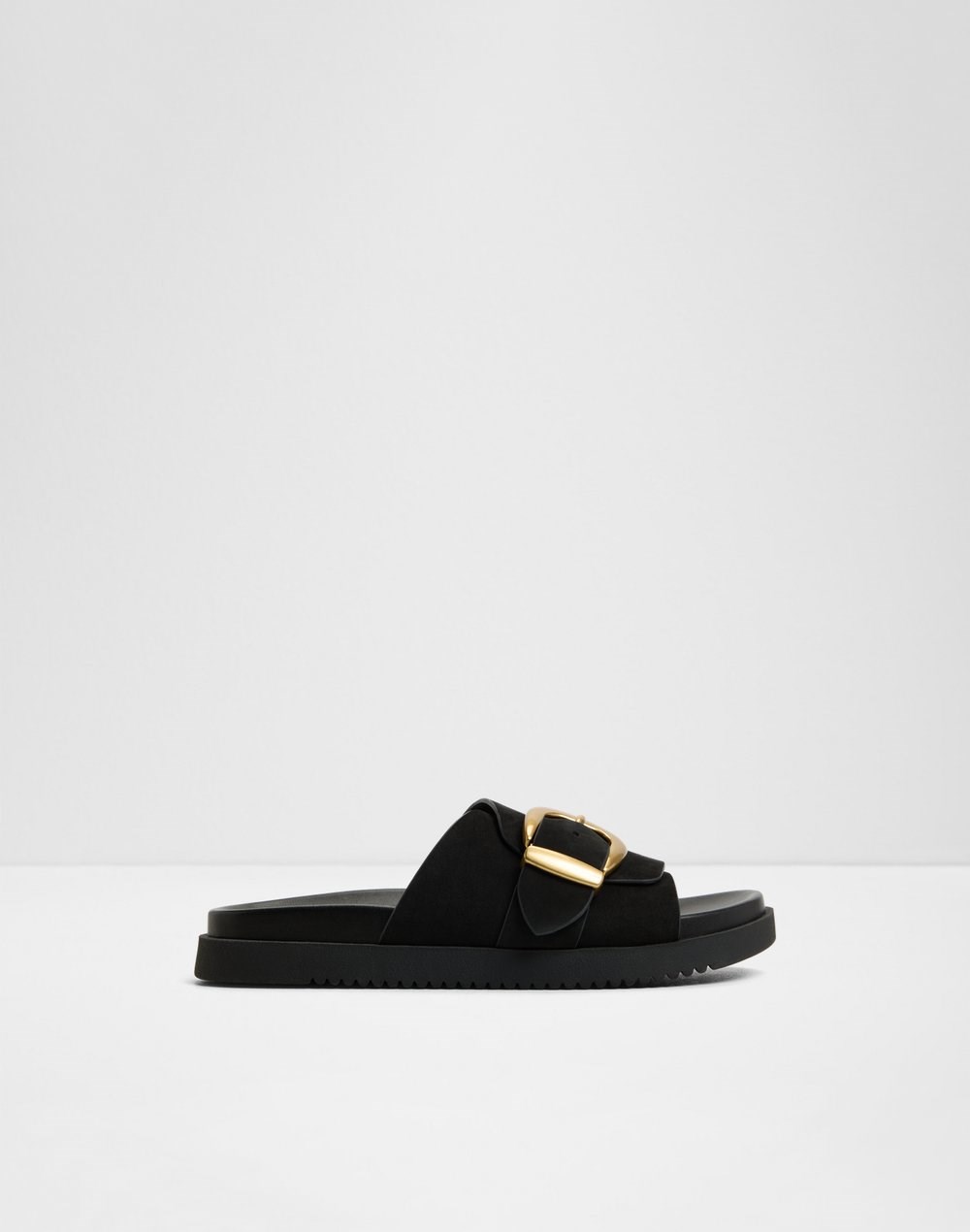 Aldo ravne natikače ALENANA LEA NUBUCK - crna