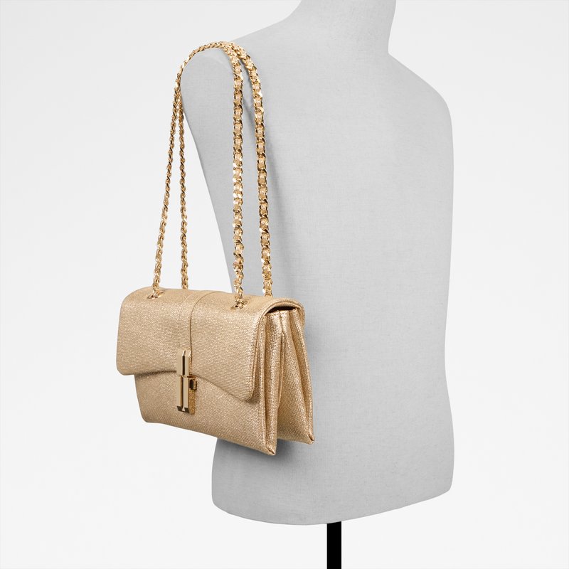 Aldo torbica za nošenje na ramenu ALICIE SYN MIX MAT - zlatna 5