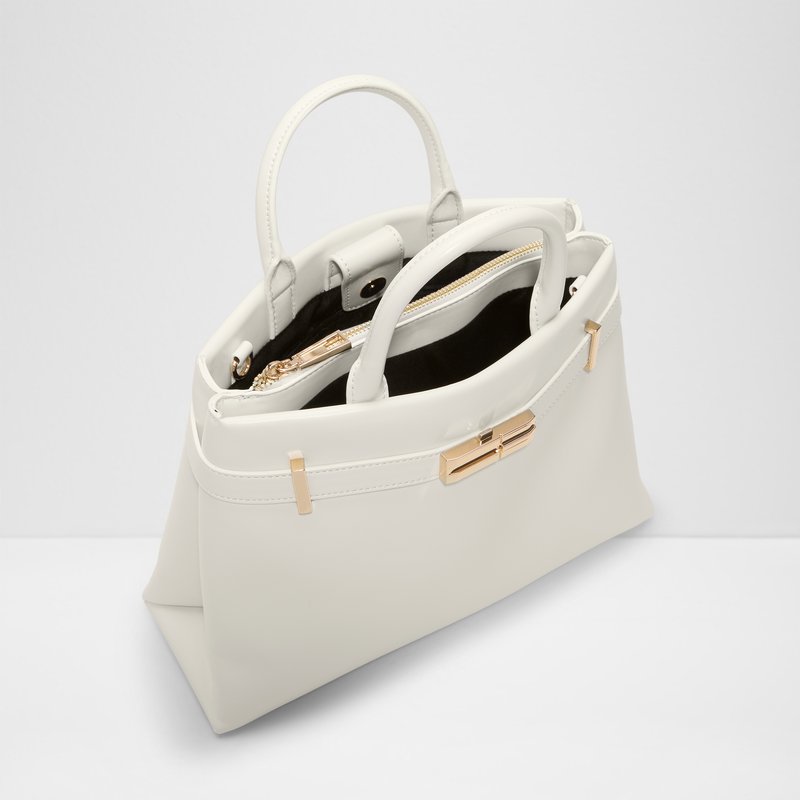 Aldo satchel torbica za nošenje na ramenu ili u ruci ALICIETOTE SYN MIX MAT - bijela 3