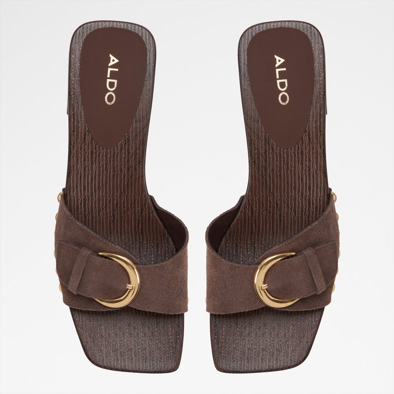 Aldo ravne natikače ALLORIA LEA SUEDE - smeđa 5