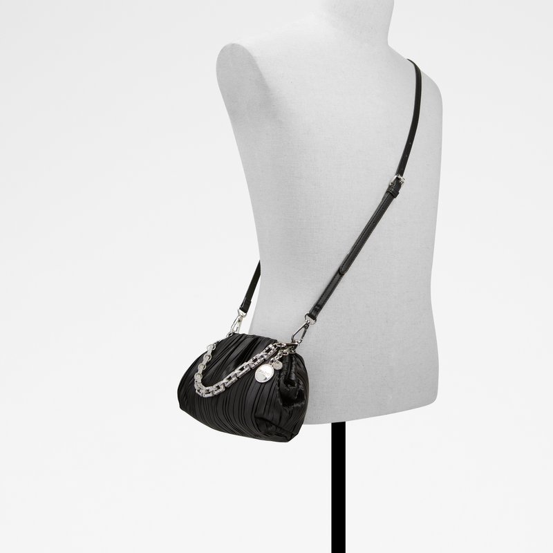 Aldo clutch torbica ALMASA TEX SATIN - crna 4