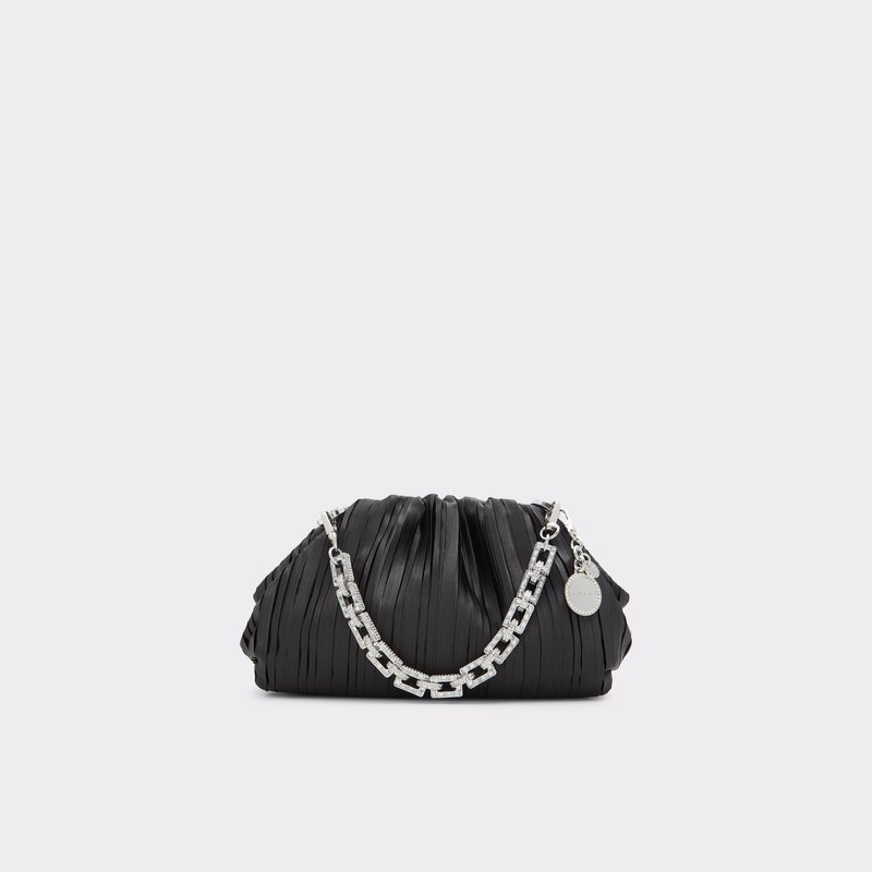 Aldo clutch torbica ALMASA TEX SATIN - crna 1