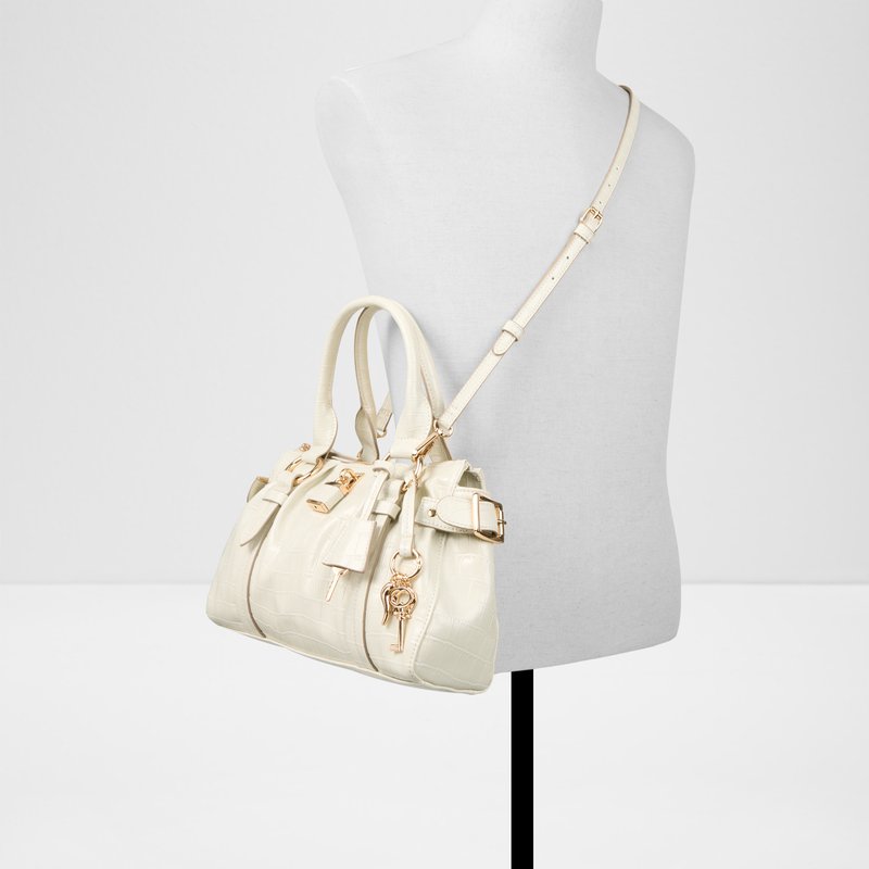 Aldo satchel orbica za nošenje na ramenu ili u ruci ALOSA SYN MIX MAT - bijela 3