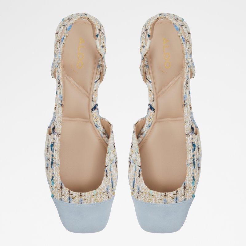 Aldo balerinke AMANDINE TEX TWEED - plava 5