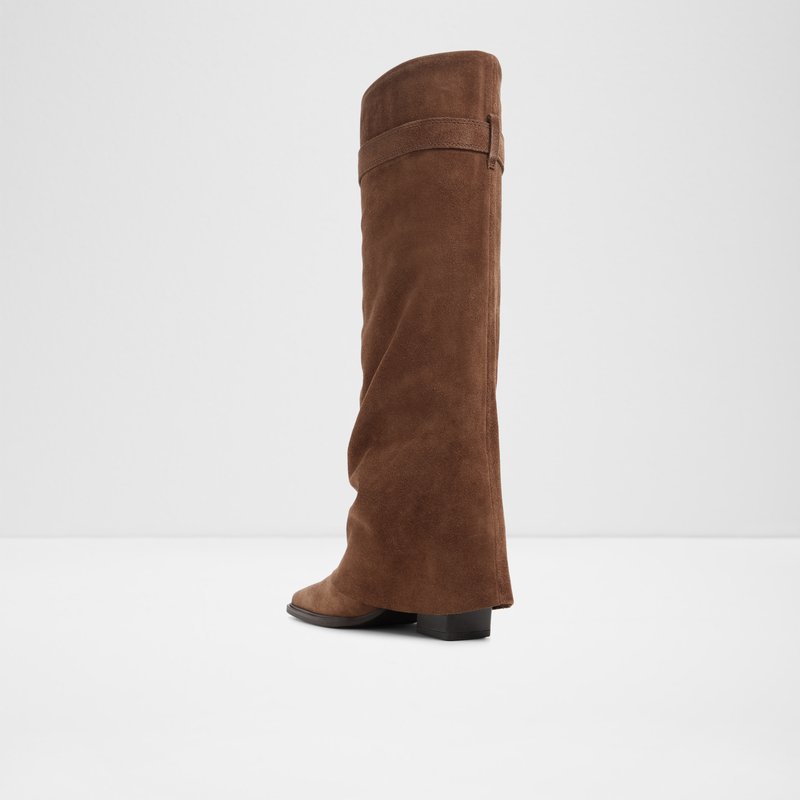 Aldo čizme do koljena AMELLE LEA SUEDE - smeđa 2