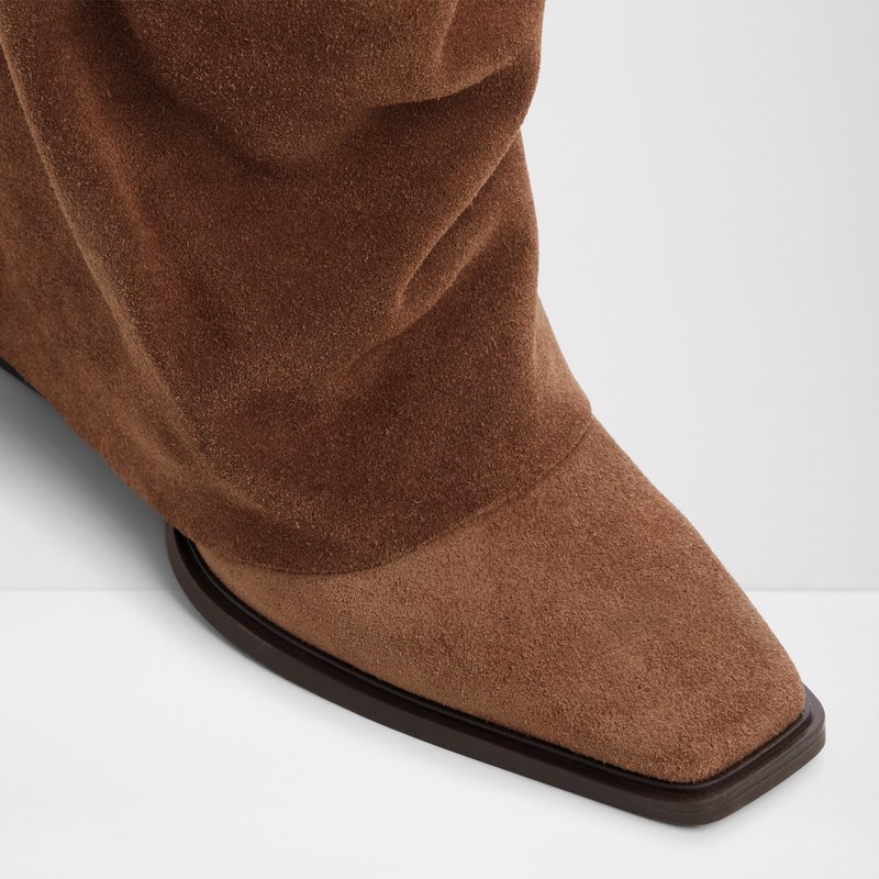 Aldo čizme do koljena AMELLE LEA SUEDE - smeđa 3