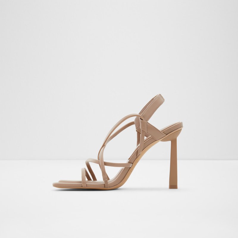Aldo sandale na visoku petu AMILIA SYN SMOOTH - siva 6