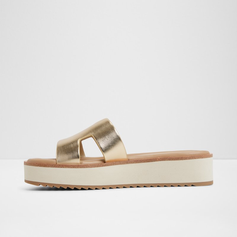 Aldo ravne natikače ANAYELIE SYN METALLIC - zlatna 2