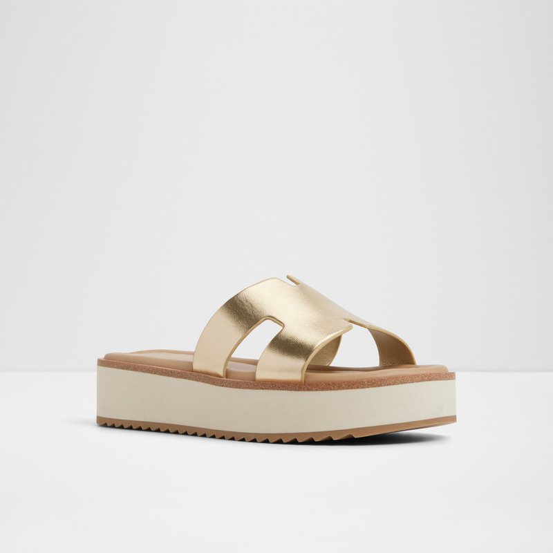 Aldo ravne natikače ANAYELIE SYN METALLIC - zlatna 3