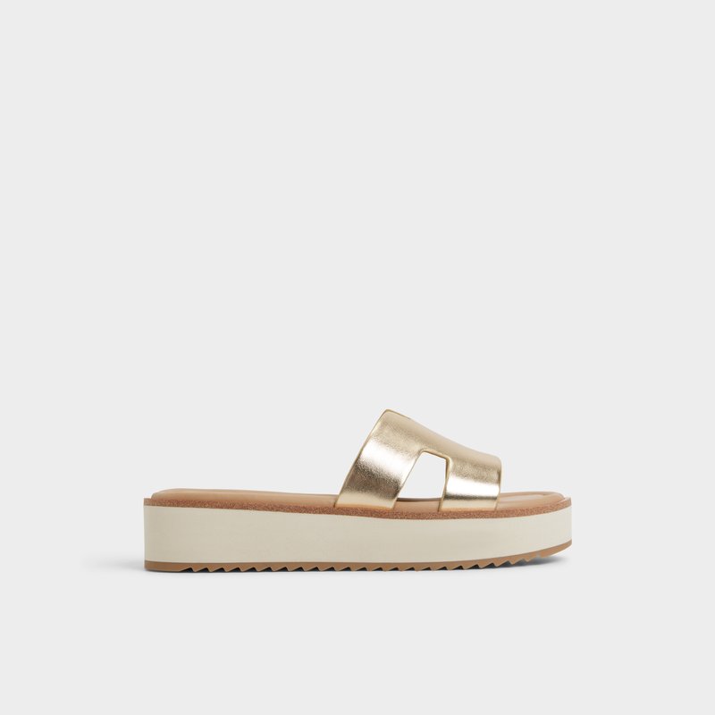 Aldo ravne natikače ANAYELIE SYN METALLIC - zlatna 1