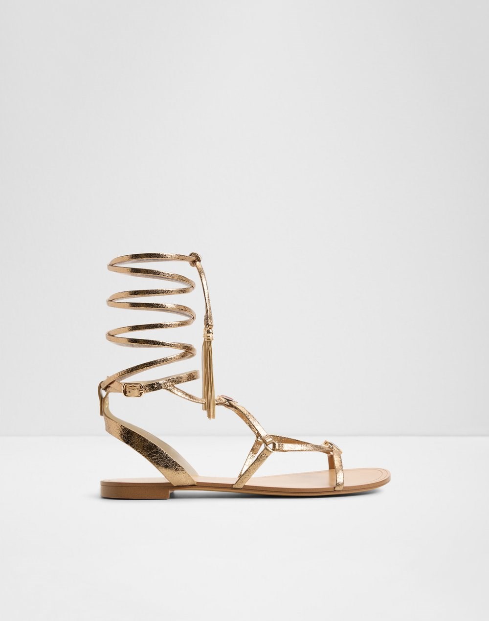 Aldo ženske sandale ANDRINA SYN TUMBLED - zlatna