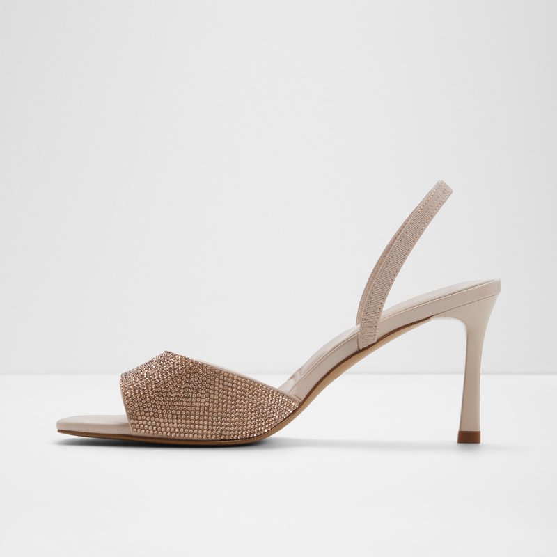 Aldo sandale na srednje visoku petu ANDYA SYN PEARLIZED - bež 4