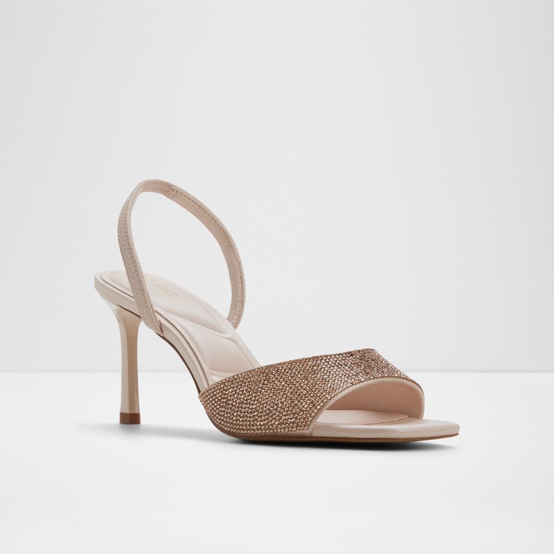 Aldo sandale na srednje visoku petu ANDYA SYN PEARLIZED - bež 3