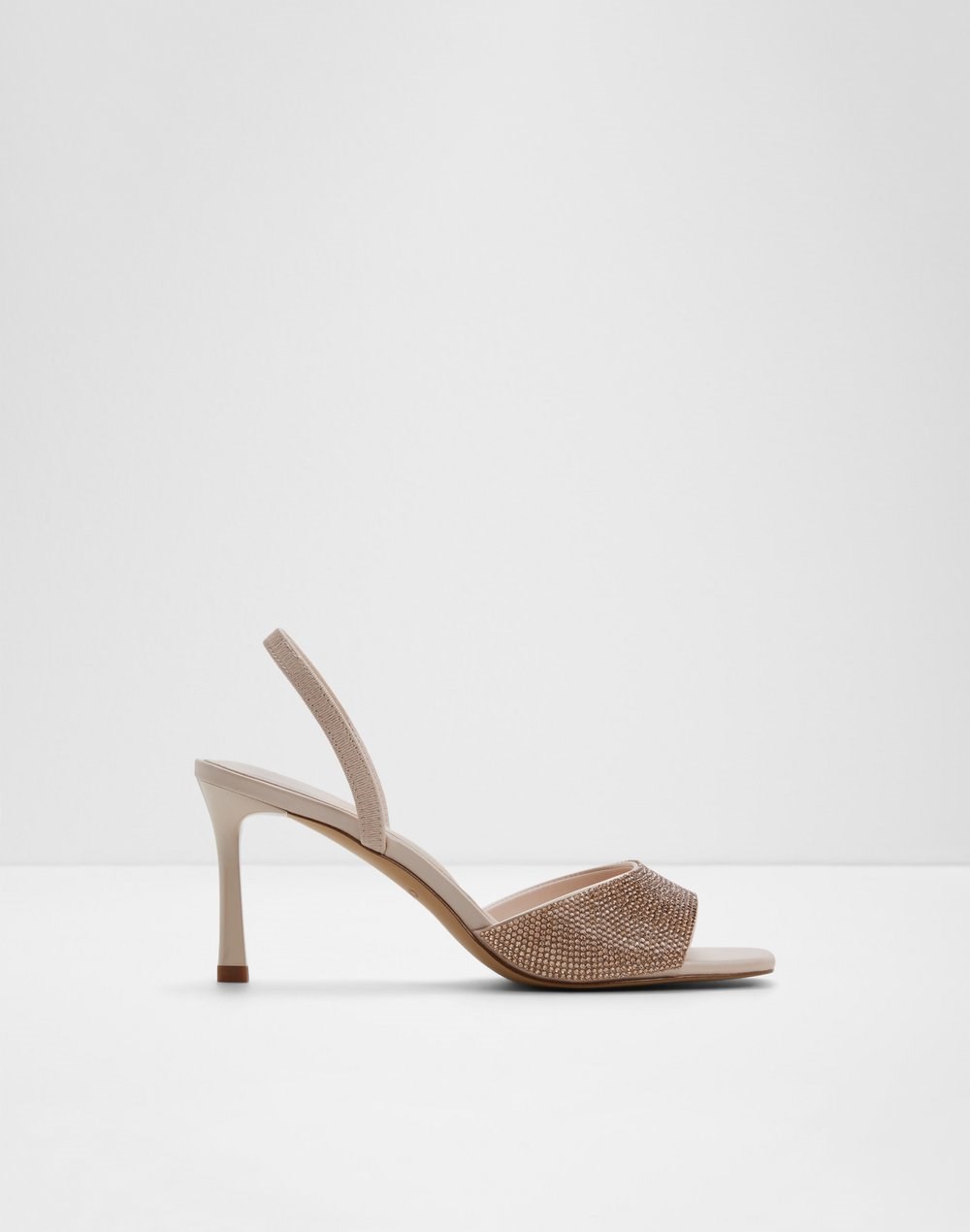 Aldo sandale na srednje visoku petu ANDYA SYN PEARLIZED - bež