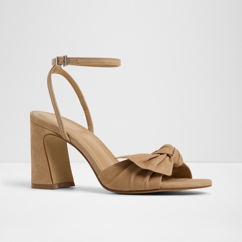 Aldo sandale na srednje visoku petu ANGELKNOT LEA NUBUCK - zelena 3