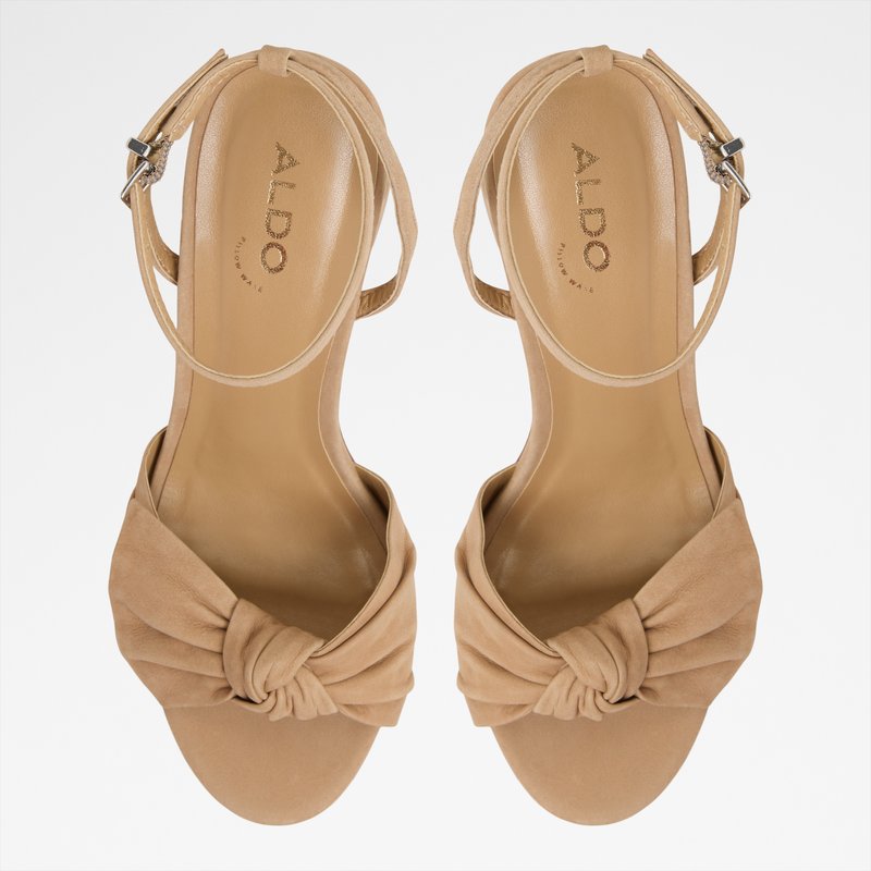 Aldo sandale na srednje visoku petu ANGELKNOT LEA NUBUCK - zelena 5
