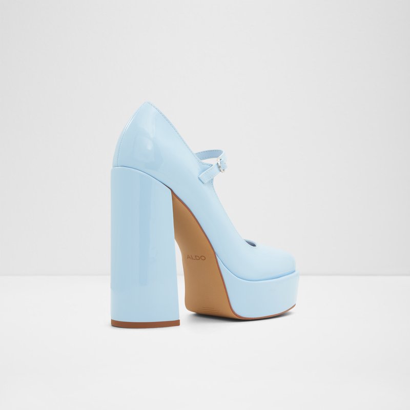 Aldo cipele s blok petom ANJIE SYN PATENT - plava 4
