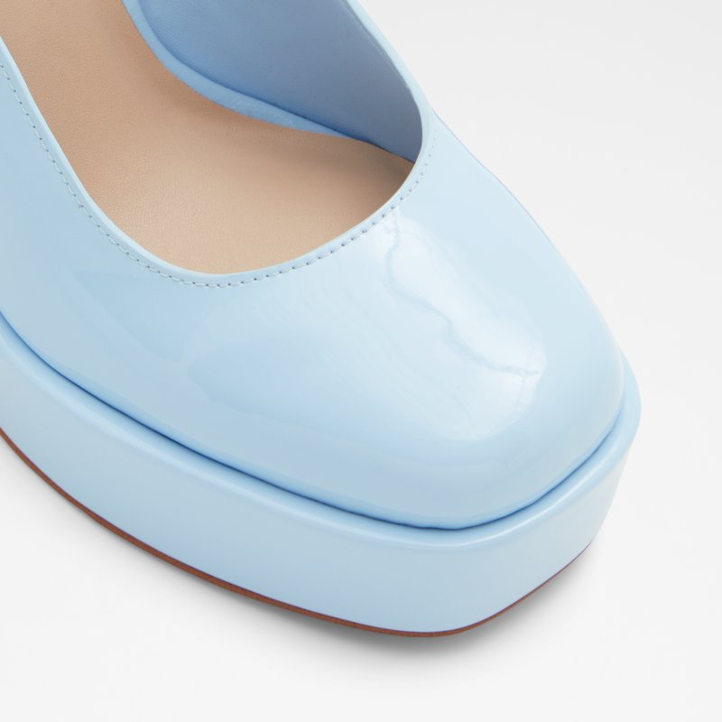 Aldo cipele s blok petom ANJIE SYN PATENT - plava 7
