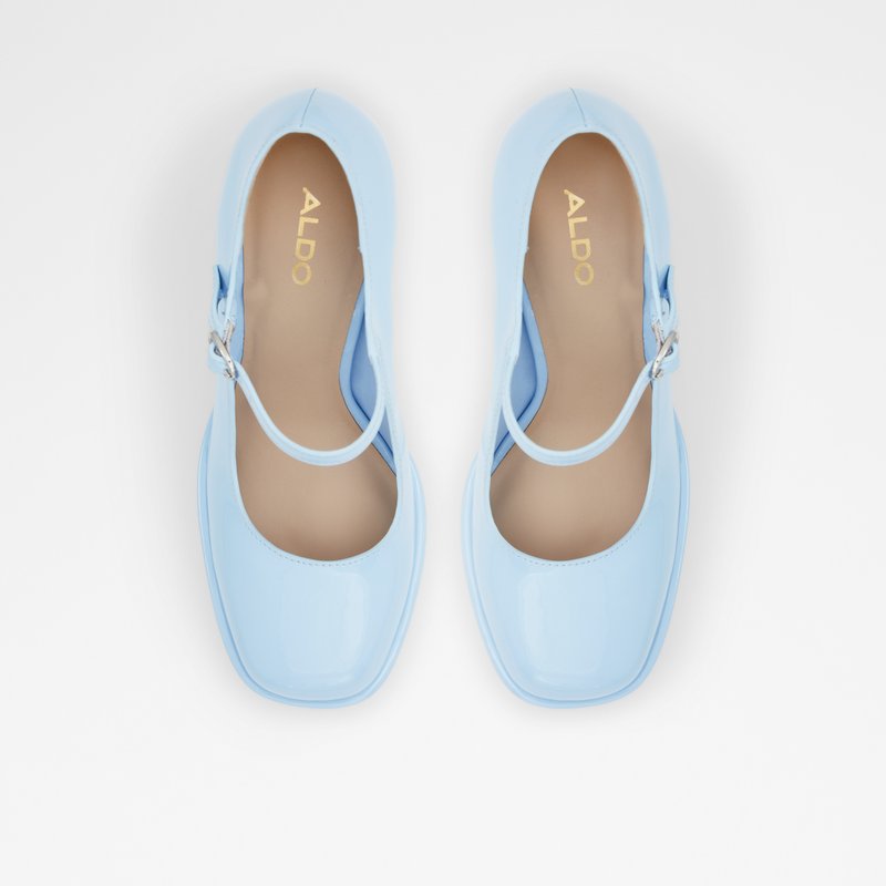 Aldo cipele s blok petom ANJIE SYN PATENT - plava 2