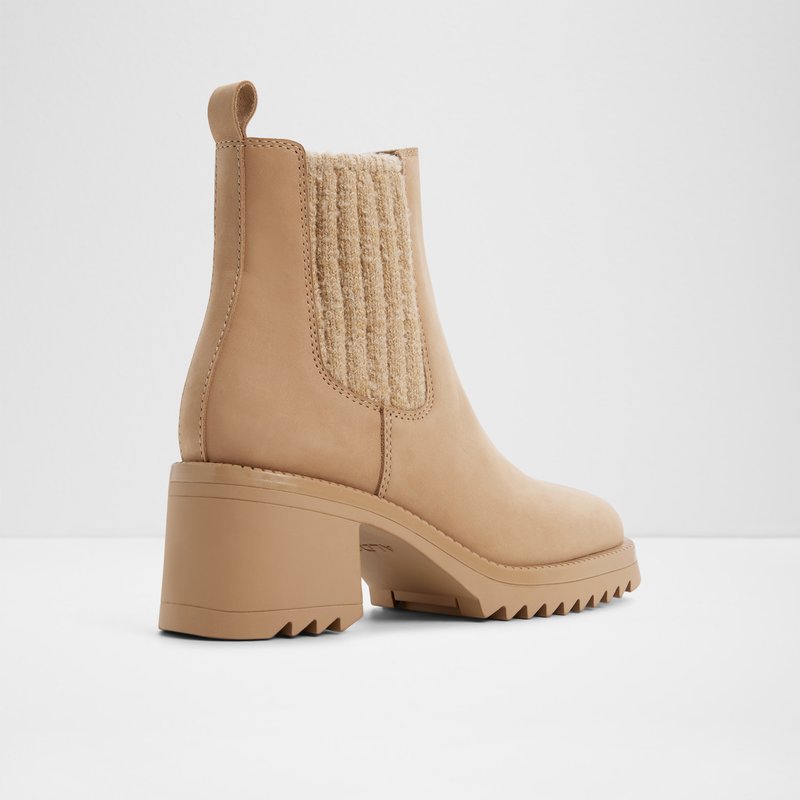 Aldo chelsea vodootporne gležnjače s toplom podstavom ANNELIESE LEA NUBUCK - bež 6