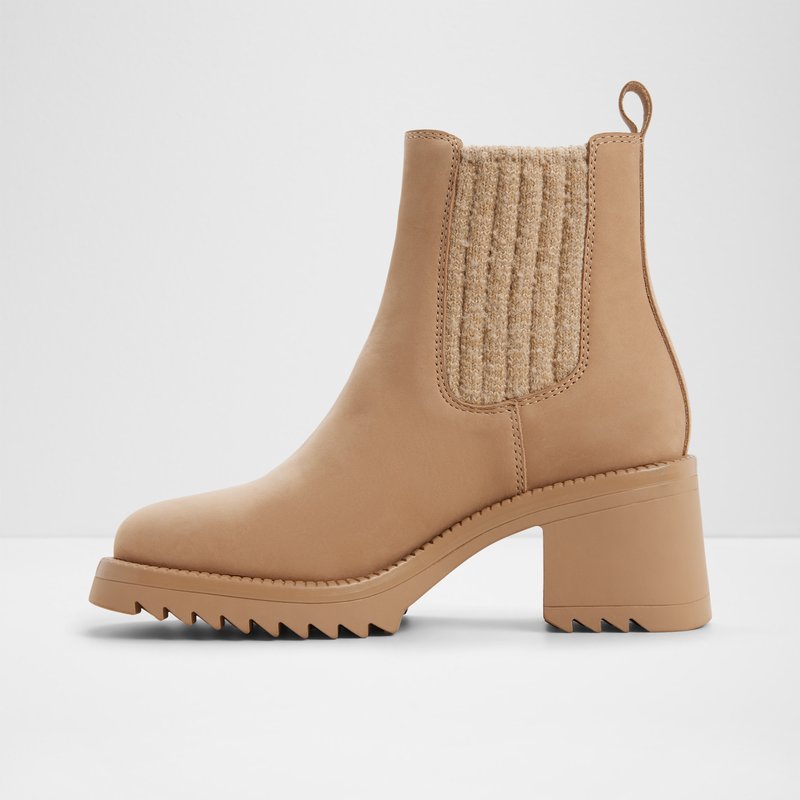 Aldo chelsea vodootporne gležnjače s toplom podstavom ANNELIESE LEA NUBUCK - bež 2