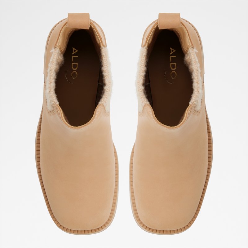 Aldo chelsea vodootporne gležnjače s toplom podstavom ANNELIESE LEA NUBUCK - bež 5
