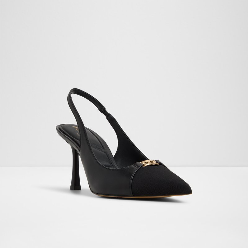 Aldo cipele na srednje visoku petu AUGUSTAS SYN SMOOTH - crna 3