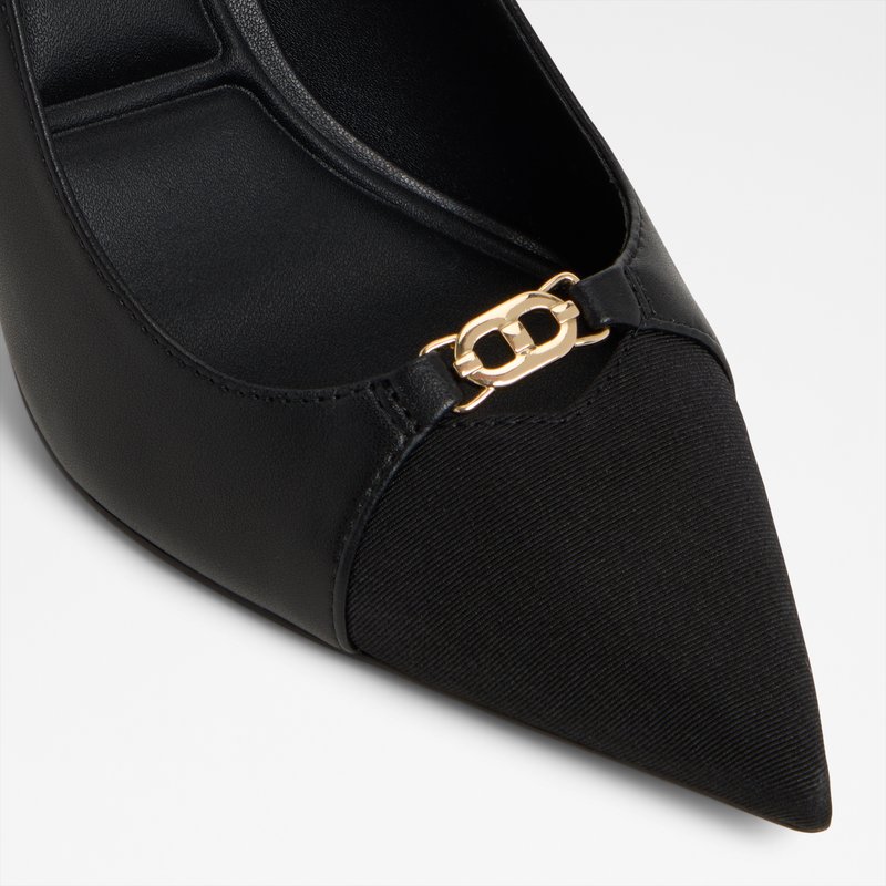 Aldo cipele na srednje visoku petu AUGUSTAS SYN SMOOTH - crna 4