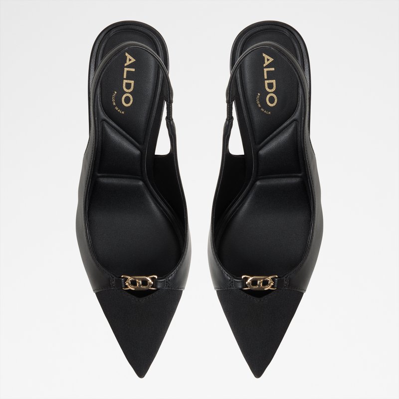 Aldo cipele na srednje visoku petu AUGUSTAS SYN SMOOTH - crna 5