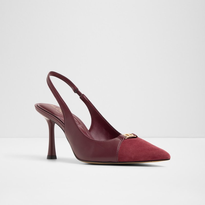 Aldo cipele na srednje visku petu AUGUSTAS SYN SMOOTH - crvena 3
