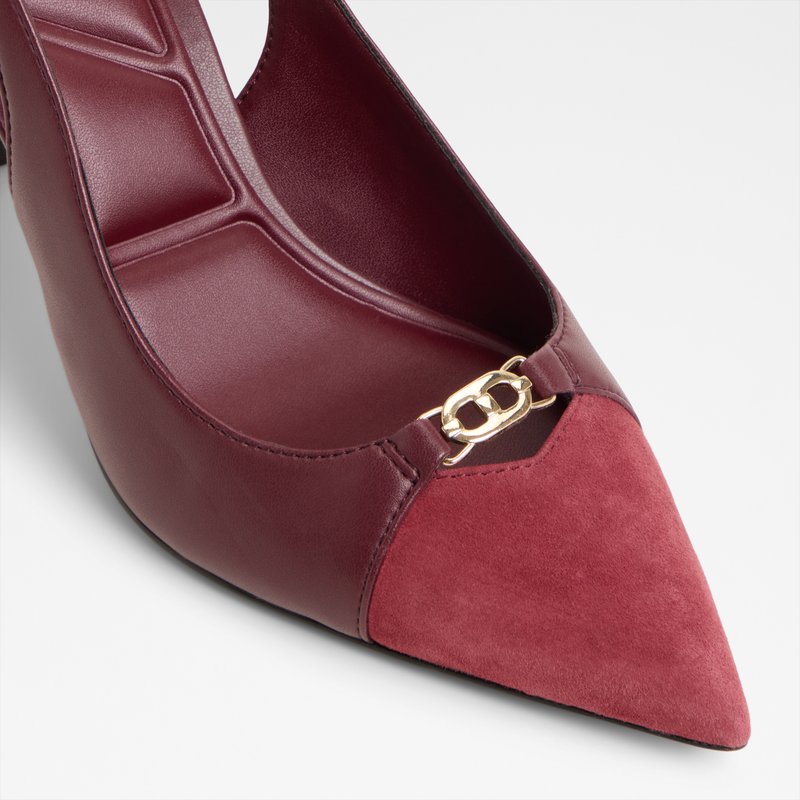 Aldo cipele na srednje visku petu AUGUSTAS SYN SMOOTH - crvena 4