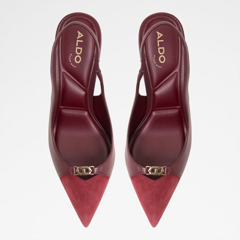 Aldo cipele na srednje visku petu AUGUSTAS SYN SMOOTH - crvena 5