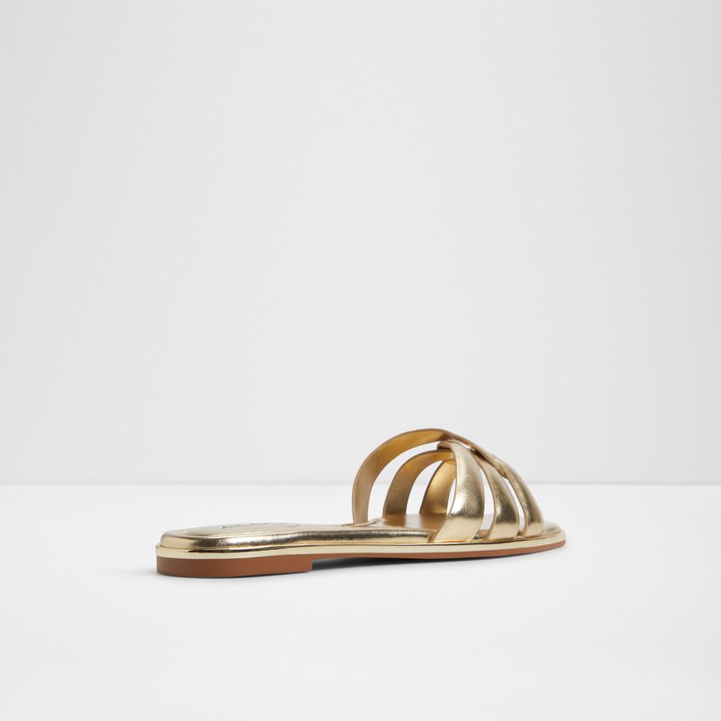 Aldo ravne natikače AUGUSTYA SYN METALLIC - zlatna 6