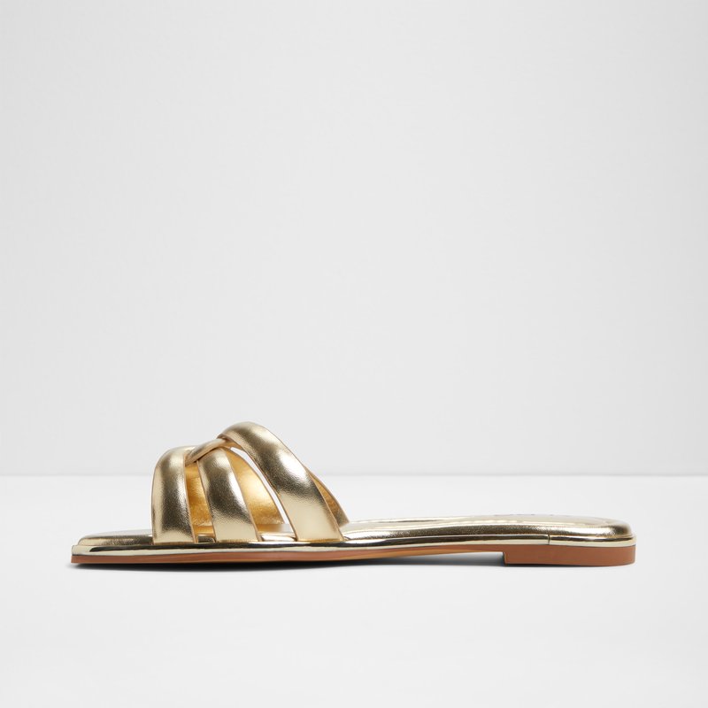 Aldo ravne natikače AUGUSTYA SYN METALLIC - zlatna 2
