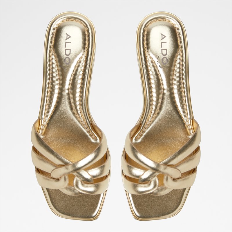 Aldo ravne natikače AUGUSTYA SYN METALLIC - zlatna 5