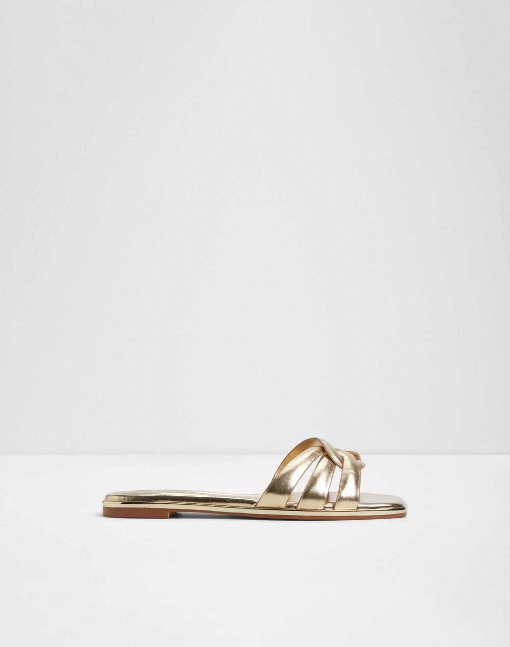 Aldo ravne natikače AUGUSTYA SYN METALLIC - zlatna