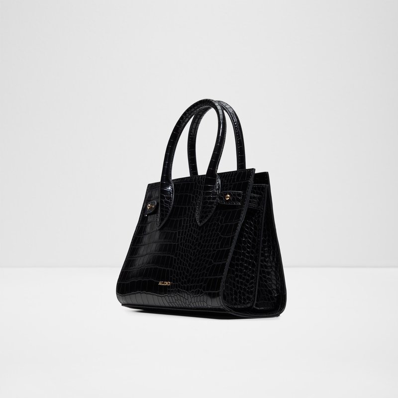 Aldo satchel torbica za nošenje na ramenu AURALIE SYN MIX MAT - crna 2