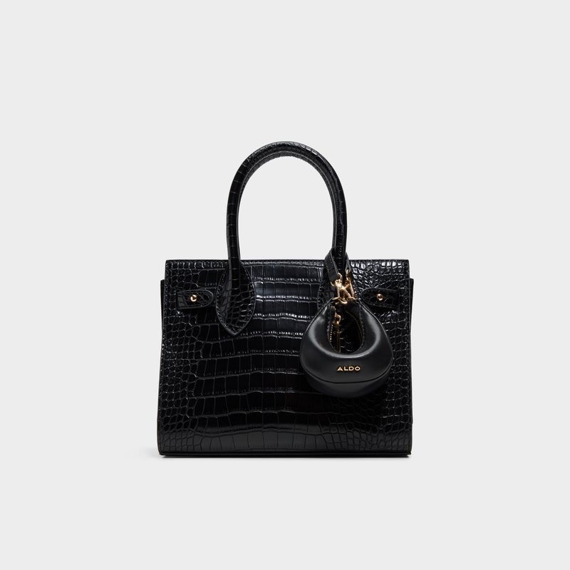 Aldo satchel torbica za nošenje na ramenu AURALIE SYN MIX MAT - crna 1