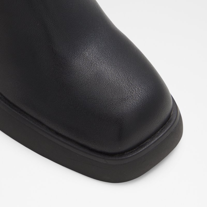 Aldo čizme do koljena na povišenu petu AUSTER SYN STRETCH - crna 5