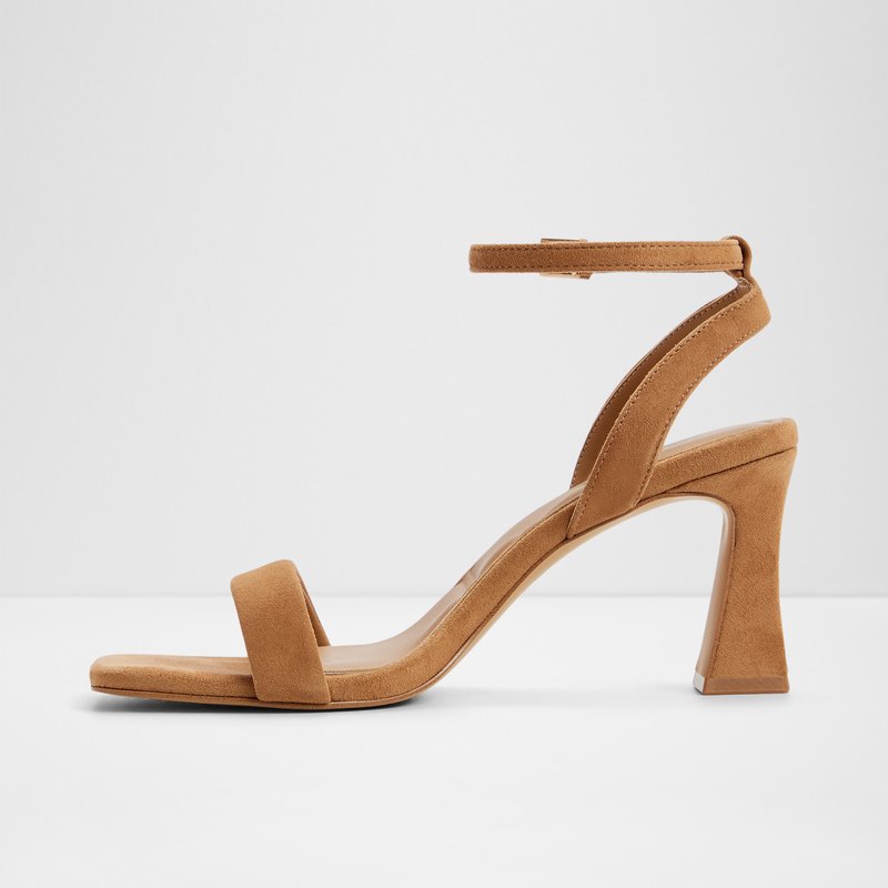 Aldo sandale na srednje visoku petu AUSTORAI LEA SUEDE - smeđa 6