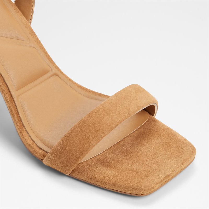 Aldo sandale na srednje visoku petu AUSTORAI LEA SUEDE - smeđa 4