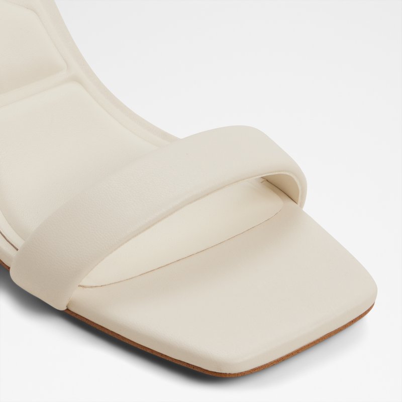 Aldo sandale na srednje visoku petu AUSTORAI SYN SMOOTH - bijela 4