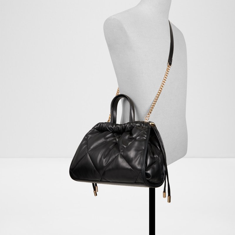 Aldo satchel torbica za nošenje u ruci ili na ramenu AVERIA SYN MIX MAT - crna 4