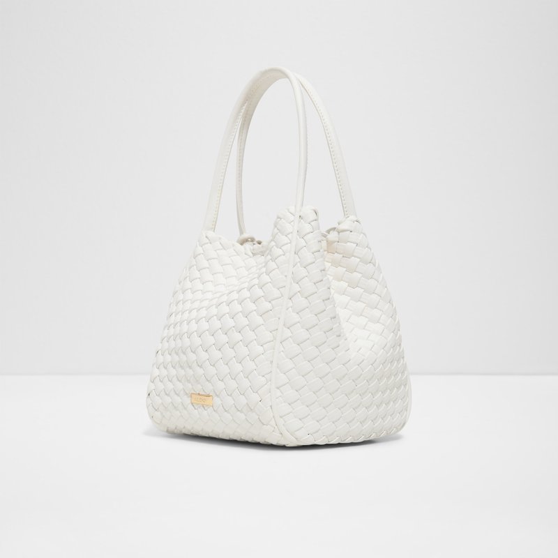 Aldo satchel torbica za nošenje u ruci ili na ramenu AVIMA SYN MIX MAT - bijela 2